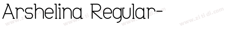 Arshelina Regular字体转换